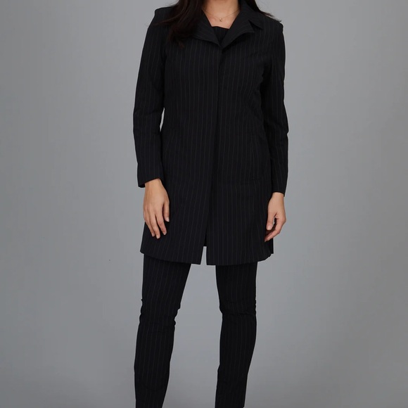 Peace Of Cloth NYC Cooper Zip Car Coat Women’s X-Small Majestic Stripe - Picture 1 of 11